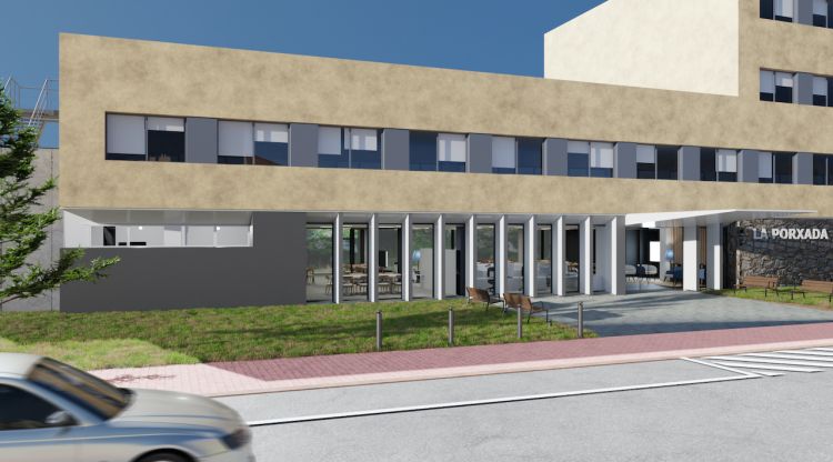 Imatge virtual del nou hospital i centre de dia del Palamós Gent Gran