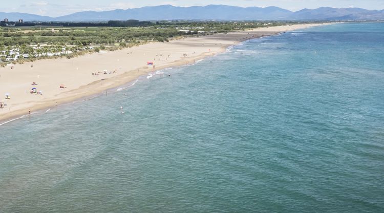Vista aèria de la platja del Cortal