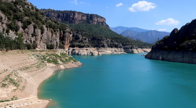 El pantà de la Llosa del Cavall, al Solsonès, ahir. ACN