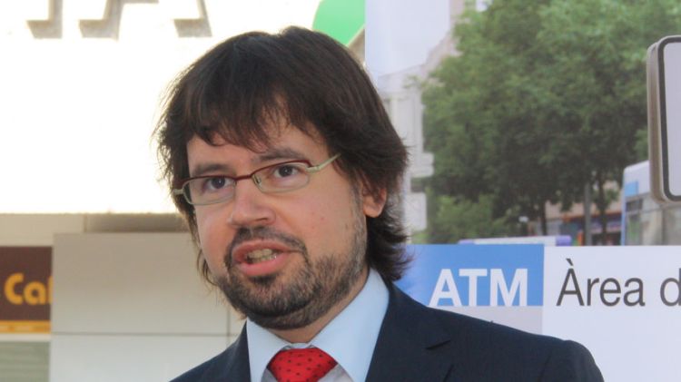 El director general de Transports i Mobilitat, Ricard Font, aquest matí a Girona © ACN