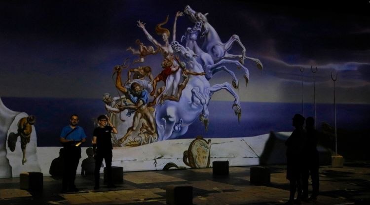 Una imatge d’una de les instal·lacions de l’exposició ‘Dalí cibernètic’. ACN