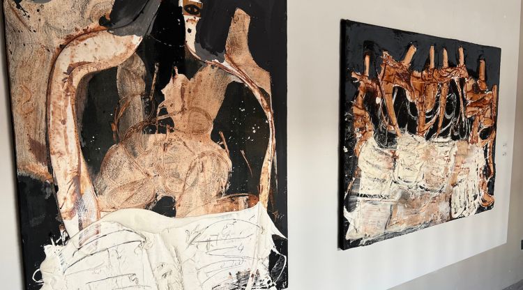 Alguns dels quadres que es poden veure a l'exposició. ACN