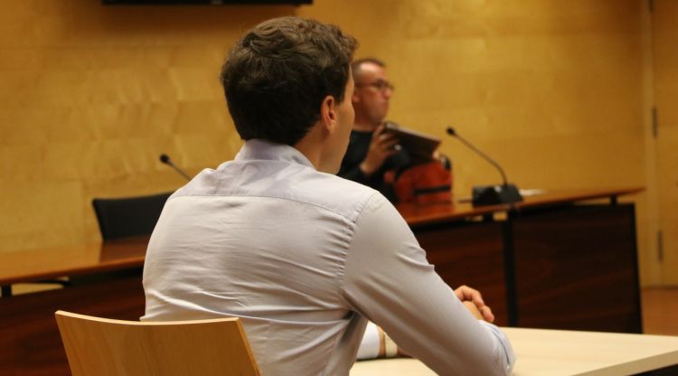 L'acusat durant el judici a l'Audiència de Girona. ACN