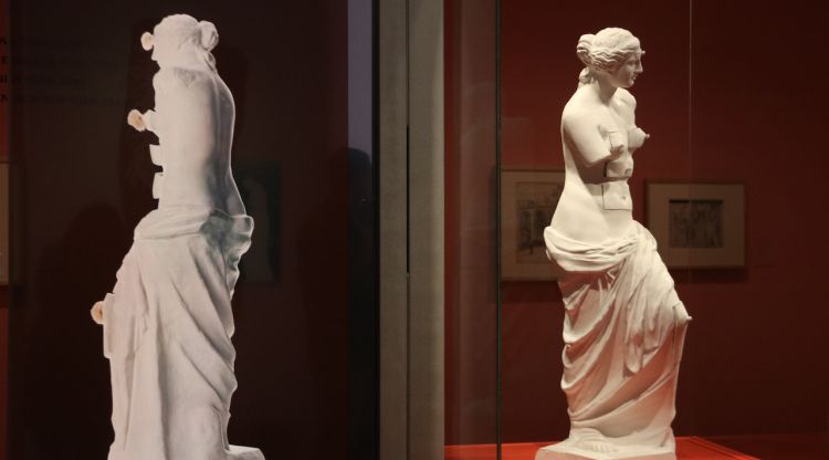 Les dues Venus de Milo creades pel pintor i que dialoguen en la nova exposició del Museu Dalí. ACN