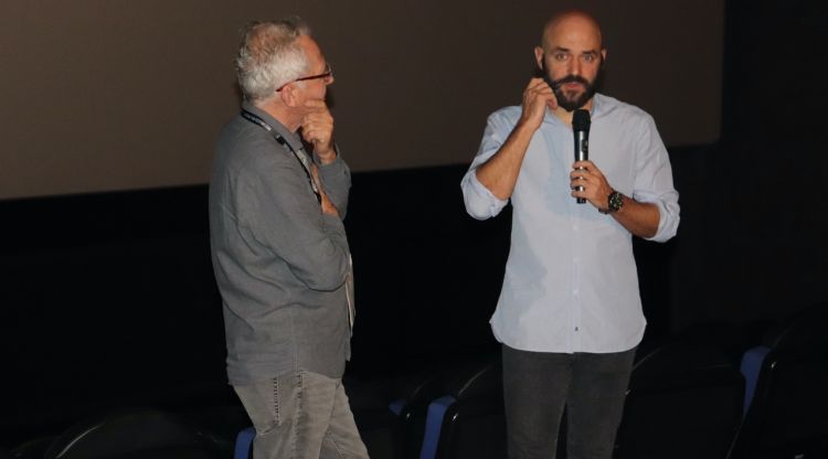 Alberto Utrera durant la presentació del documental