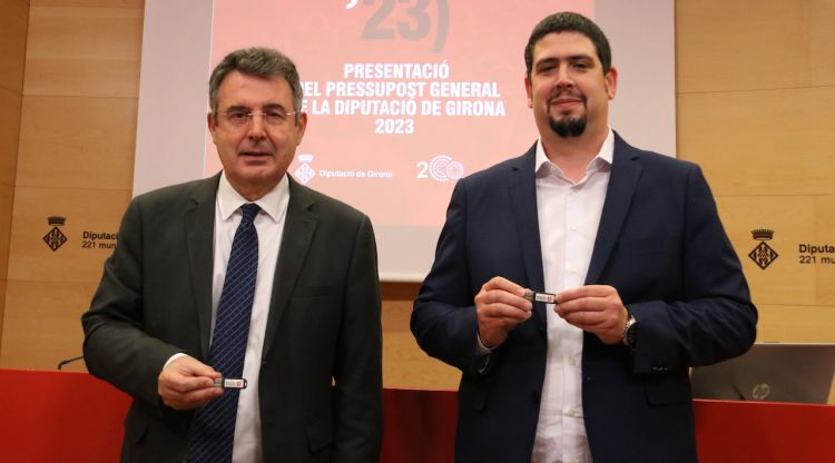 Miquel Noguer (Junts) i Pau Presas (ERC). ACN