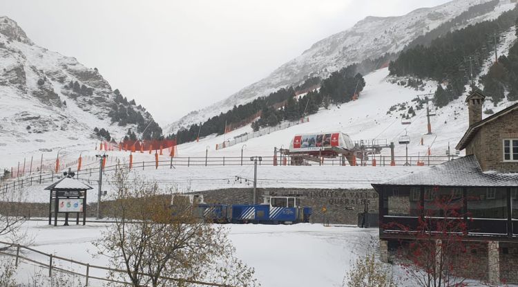 Estació de la Vall de Núria el novembre de l'any passat