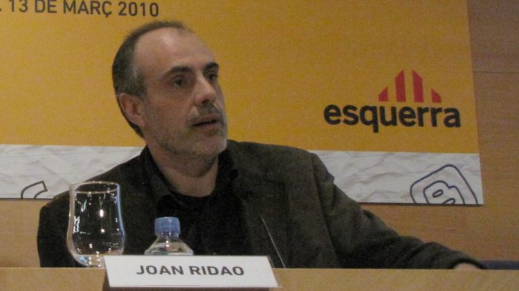 El secretari general d'ERC, Joan Ridao, i el secretari d'Imatge i Comunicació del partit, Ignasi Llorente © ACN