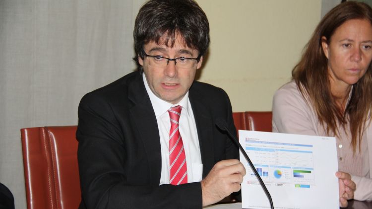 L'alcalde de Girona, Carles Puigdemont, ha exposat el pla de govern 2011-2015 © ACN