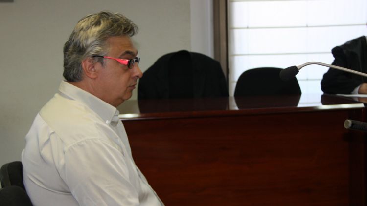 El treballador condemnat, Joaquín García, durant el judici a l'Audiència de Girona © ACN