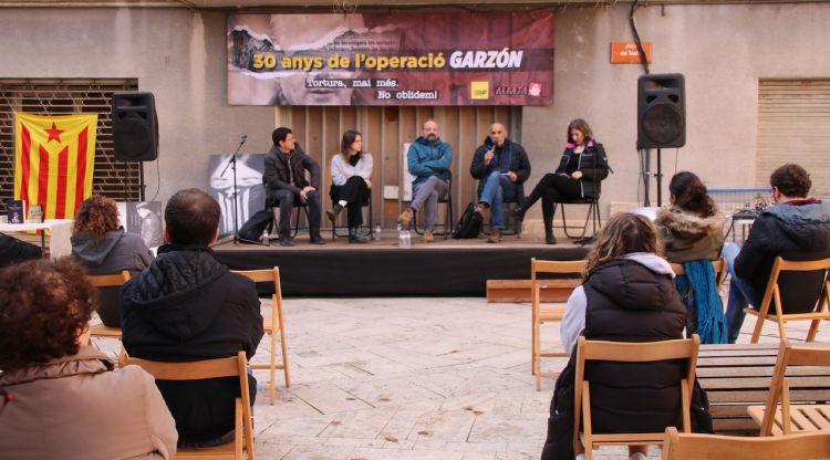Un instant de l'acte celebrat a Banyoles. ACN