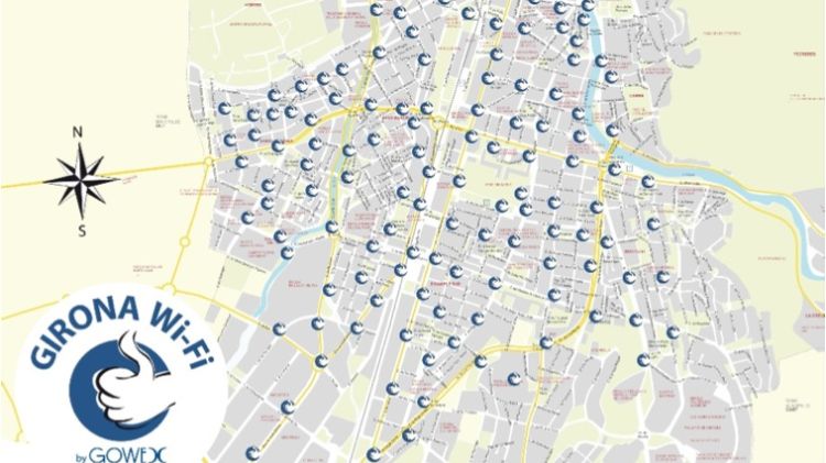 Plànol amb tots els punts de connexió de la ciutat © AG