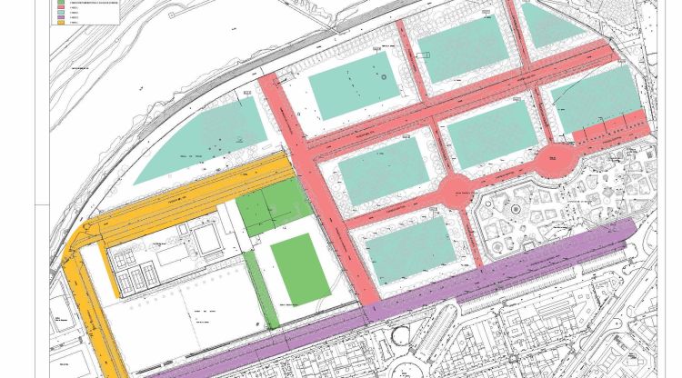 Plànol de les zones on s'aplicarà la nova il·luminació