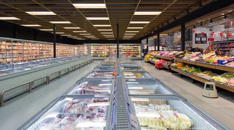 L'interior d'un Gros Mercat, el model de 'cash & carry' de Transgourmet Ibèrica, que ara es construirà a Mercabarna