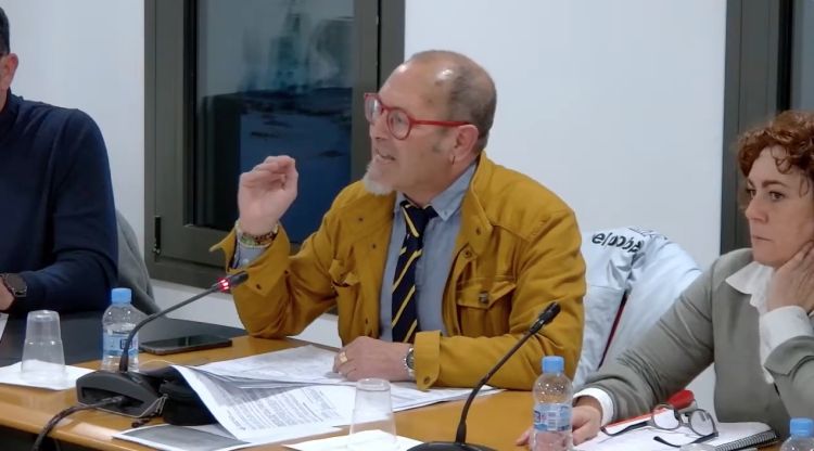 Norbert Botella durant una de les seves intervencions d'ahir
