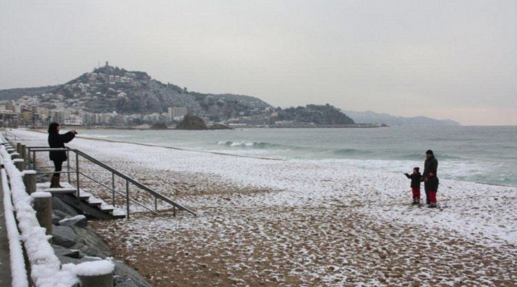 Enfarinada a Blanes el febrer del 2012
