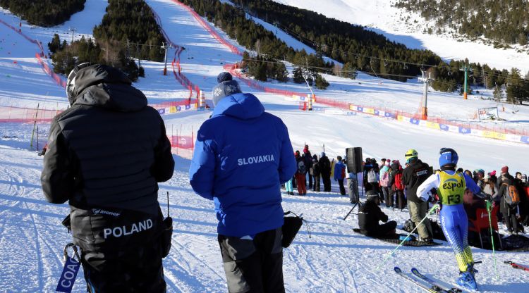 Vista general de la pista on es celebren els mundials FIS Para Esquí a l'estació d'Espot. ACN