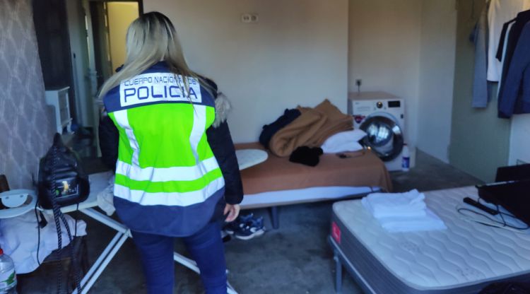 L'espai on dormia la víctima a l'hotel de Sant Pere Pescador