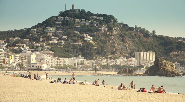 Turistes a Blanes per Setmana Santa de l'any passat