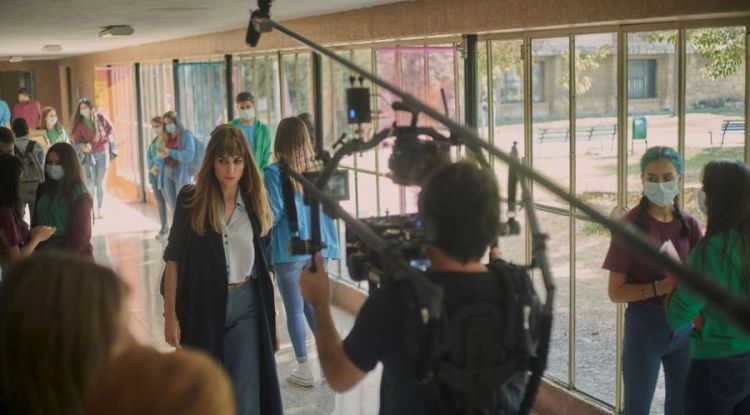 Un moment del rodatge de la primera temporada. Movistar Plus