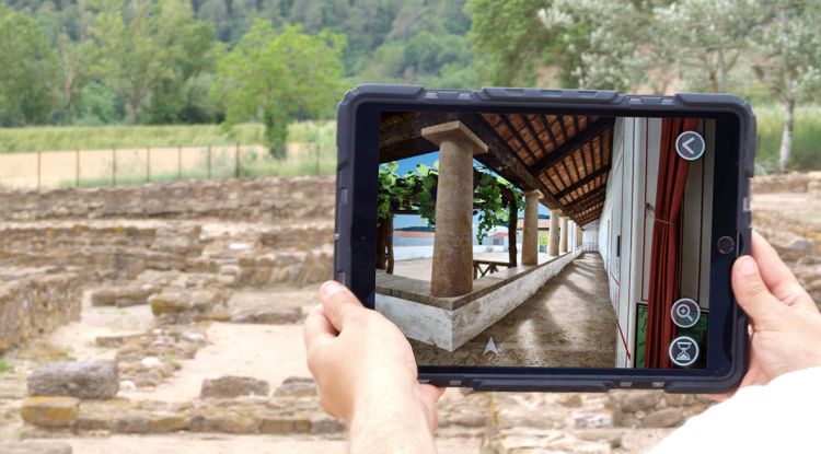 Vista del jaciment de Vilauba en 3D