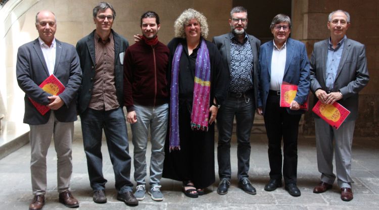 Equip organitzador i socis del Festival de Torroella de Montgrí aquest matí en roda de premsa. ACN