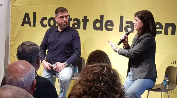 Joan Manel Serra amb Marta Vilalta (arxiu)