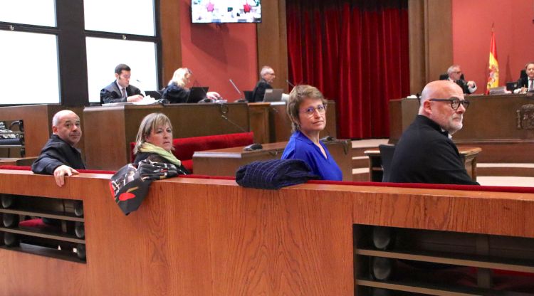 Lluís Guinó, Ramona Barrufet, Anna Simó i Lluís Corominas, a la sala de vistes del TSJC (arxiu). ACN