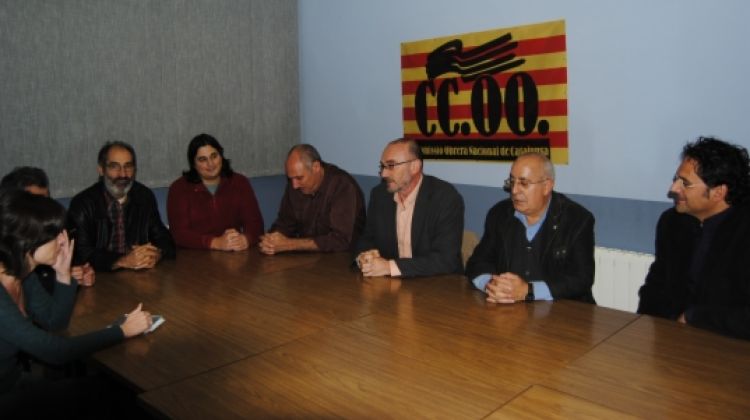 Trobada a Ripoll del candidat d'ICV-EUiA per Girona, Marc Vidal, amb simpatitzants del partit © ACN