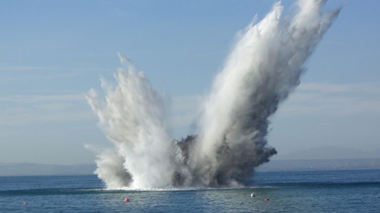Moment de l'explosió controlada © ACN