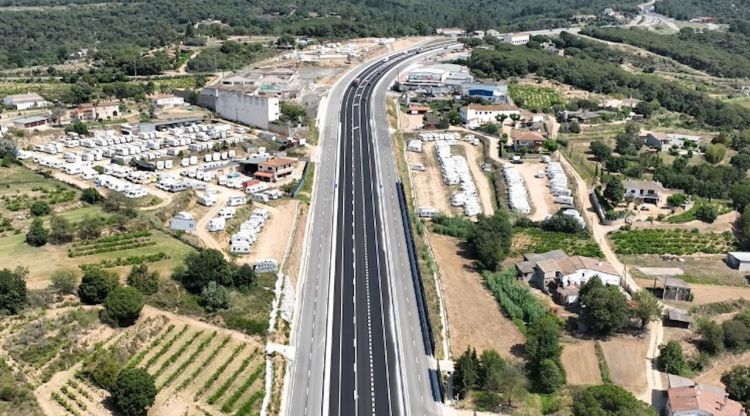 L'N-II, entre Tordera i Maçanet de la Selva