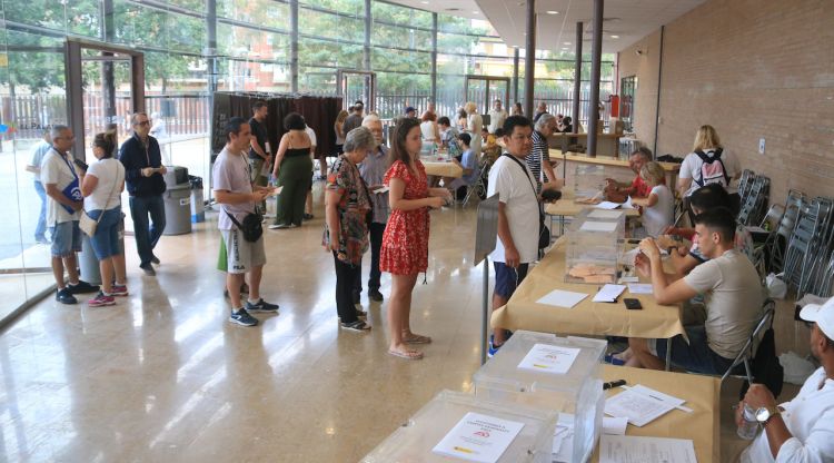 El Palau Firal de Tarragona és el col·legi amb més meses electorals constituïdes per a les eleccions del 23-J, amb un total de vuit. ACN