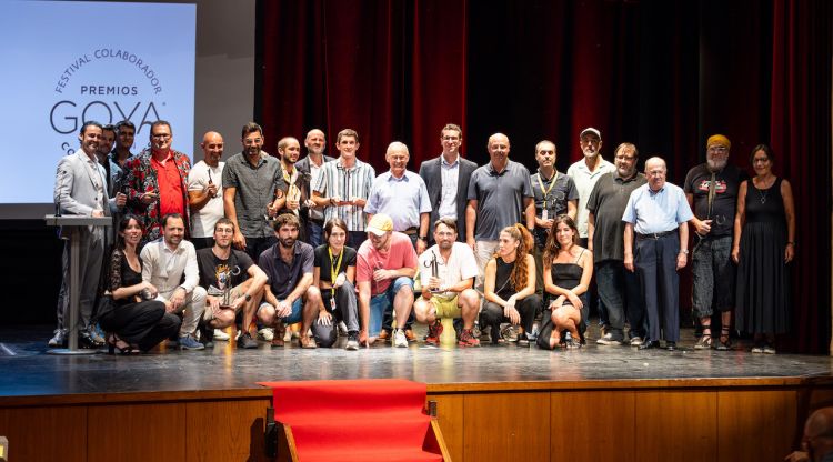 Fotografia de grup dels premiats de la 14a edició del Cerdanya Film Festival