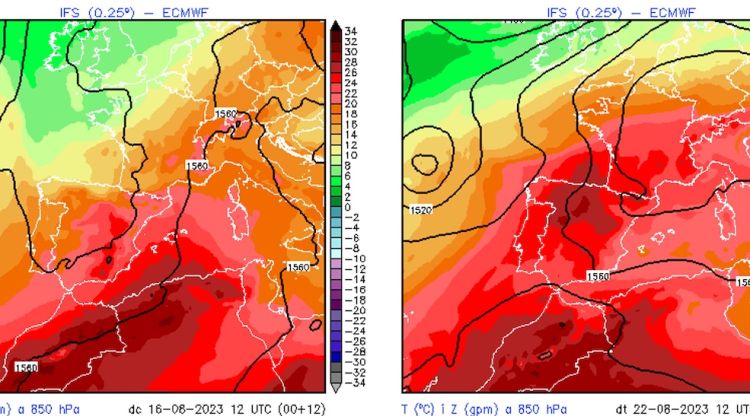 Vertical de temperatura a Catalunya 1.500 metres d'alçada d'avui fins dimarts