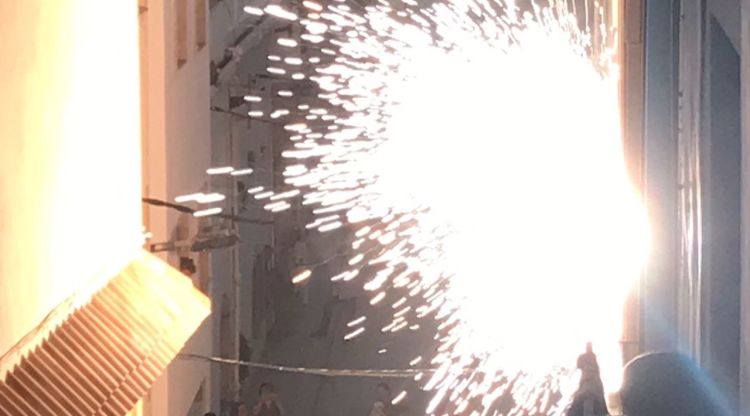 El centre de transformació que es va incendiar divendres. ACN