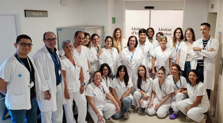 Professionals de la Unitat d'Ictus del servei de Neurologia de l'Hospital Trueta