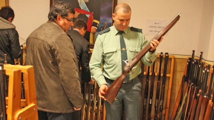 Les armes han estat exposades una setmana a la comandància de la Guàrdia Civil de Girona (arxiu)