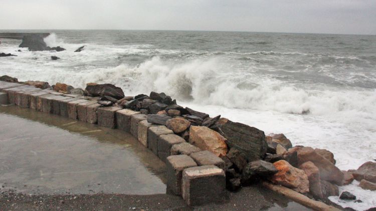 Temporal de mar a Llançà del passat novembre (arxiu)