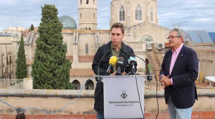 Jordi Masquef i Joan Armangué, aquest matí. ACN