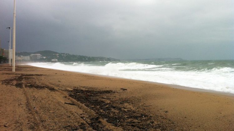 Llevantada a Platja d'Aro el novembre de l'any passat