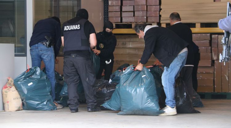 La droga recollida a la nau de Figueres on tenien una plantació. ACN