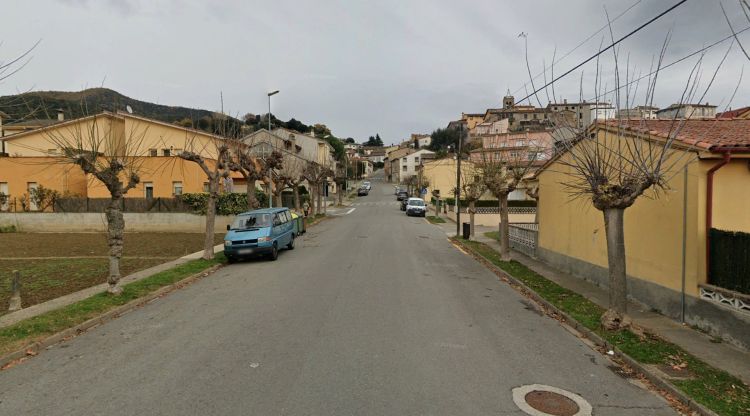 Una imatge del carrer Ample de Sant Esteve d'en Bas