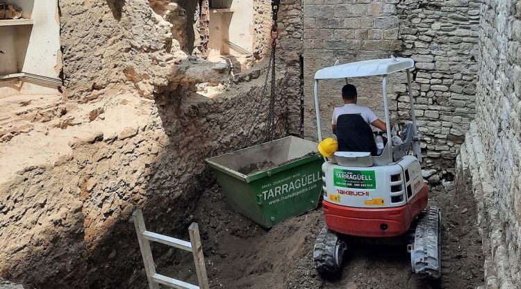 Els treballs a la muralla efectuats aquest estiu