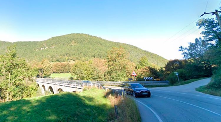 L'actual pont del Carburo, a la C-38 a Sant Pau de Segúries