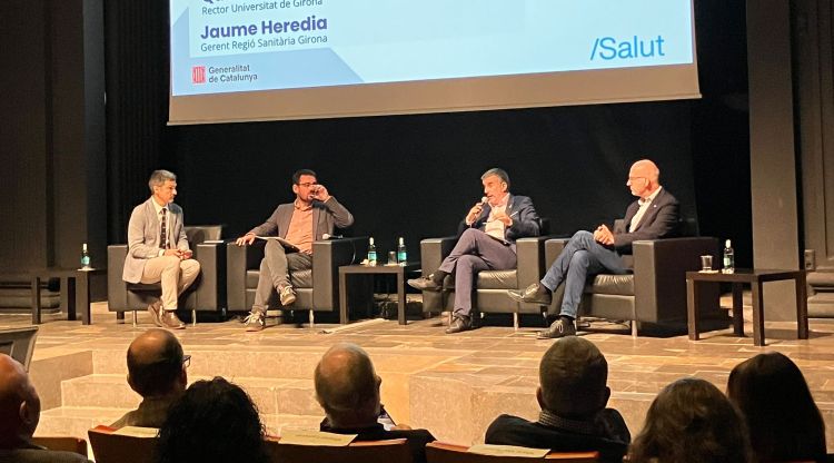 Un instant de la presentació del pla funcional sanitari del futur hospital Trueta, la setmana passada