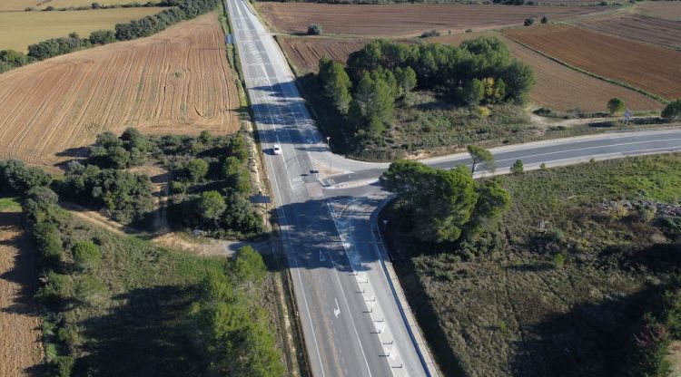 L'N-260 al seu encreuament amb la C-26 a Navata és una de les carreteres que seran objecte de la inversió (arxiu)