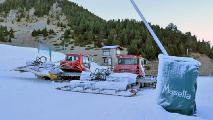 Màquines trepitjaneu a la Masella, aquesta setmana © ACN