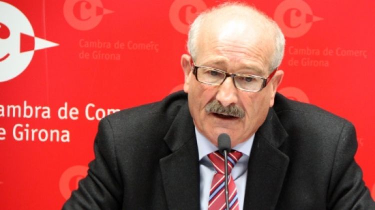 El president de la Cambra de Comerç de Girona, Domènec Espadalé © ACN