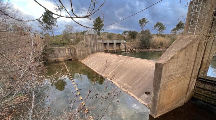 La resclosa on arribarà la canonada