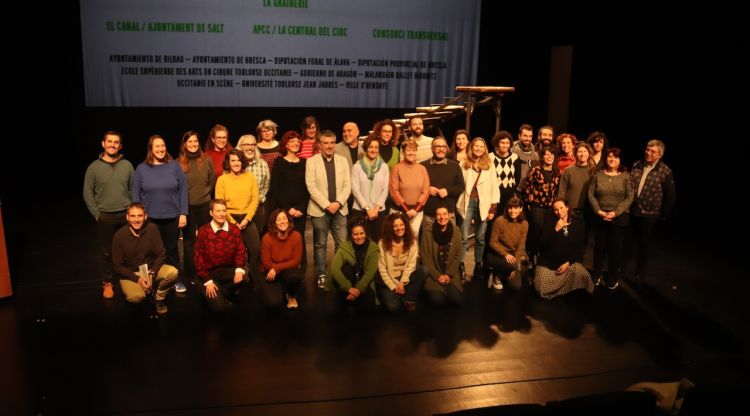 Els socis que participen en el projecte EKO-Pirineus per fomentar espectacles de circ més sostenibles. ACN